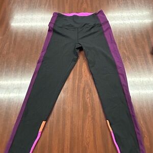 Victorias‎ Secret Size Medium Short Victoria Sport Knockout Leggings Black Pink